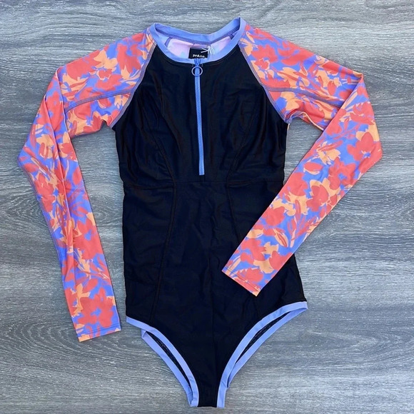 PrAna McKalya One Piece, black colorblock - Picture 2 of 10